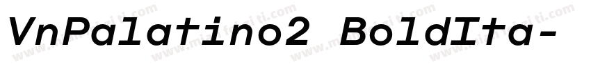 VnPalatino2 BoldIta字体转换